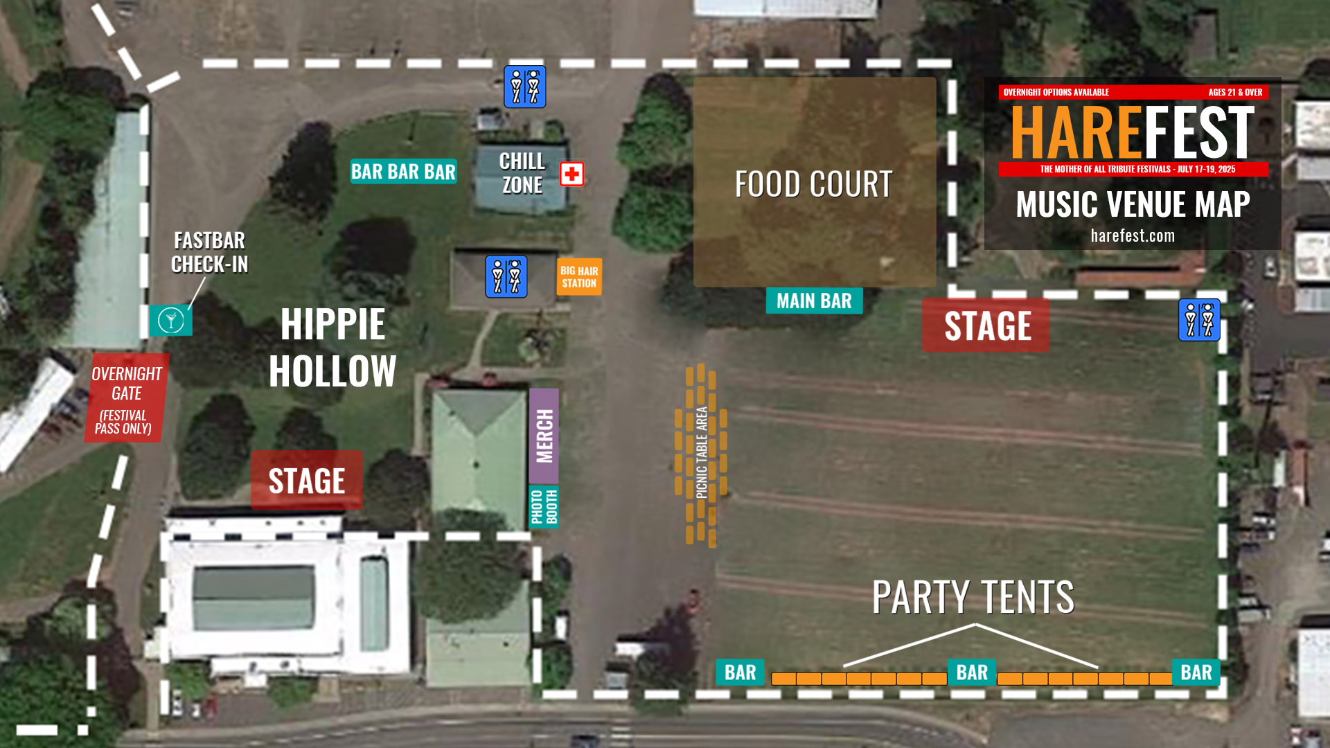 HAREFEST Venue Map HAREFEST Venue Map